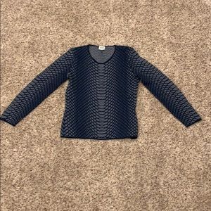 Stunning Armani Collezioni navy/blue/gray sweater!